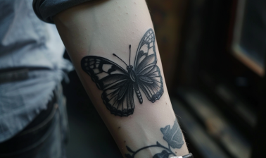 蝶のタトゥーの意味は？薔薇や月などとのデザインも紹介！