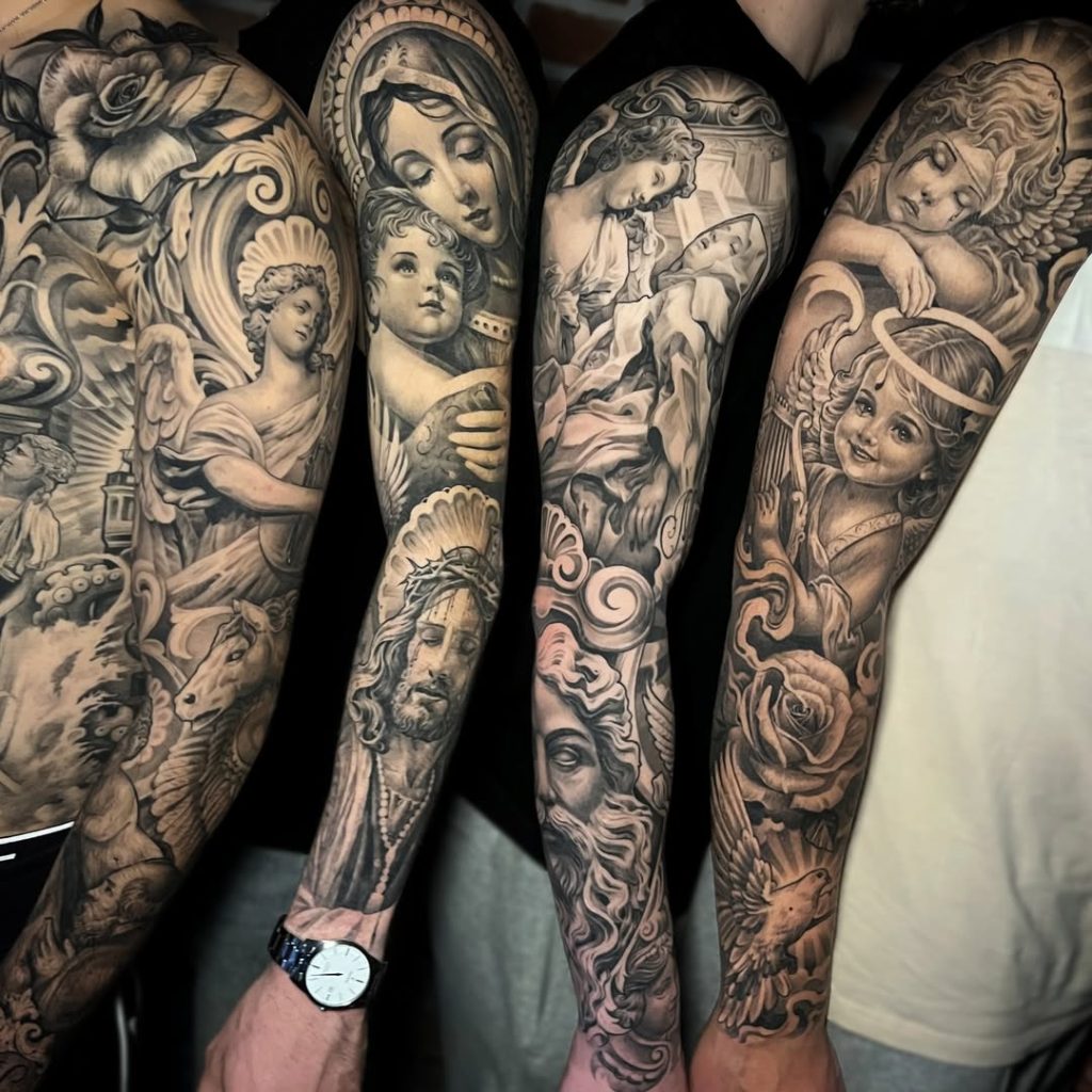 チカーノタトゥーイラスト, image size:1024x1024